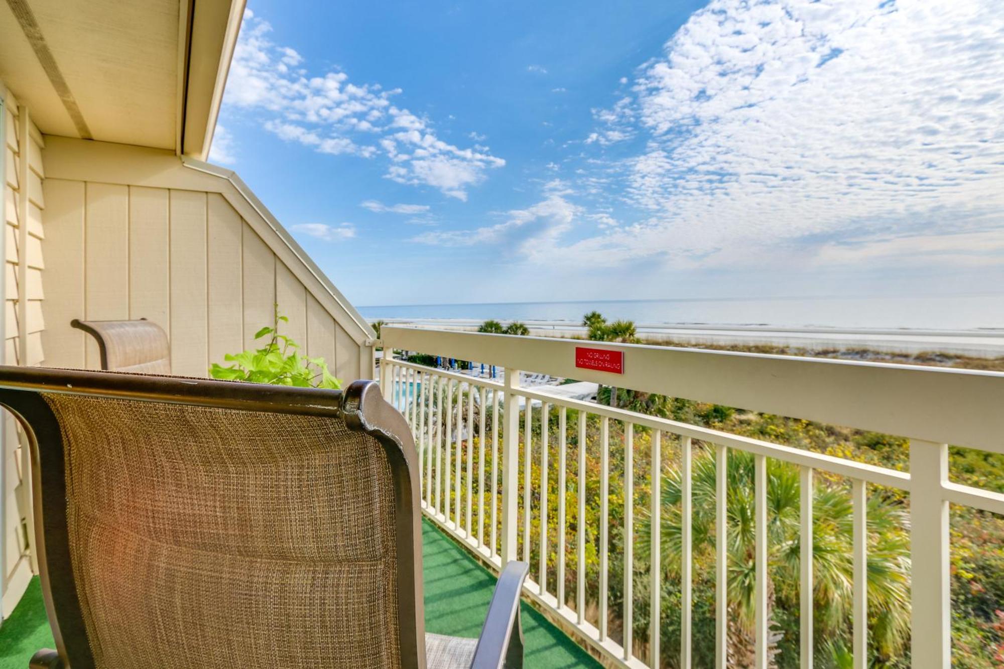 Breakers Oceanfront Getaway With Amazing View And Pool Villa Pulau Hilton Head Luaran gambar