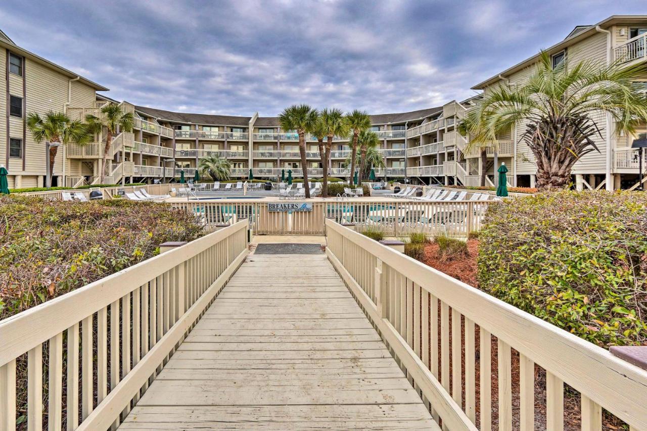 Breakers Oceanfront Getaway With Amazing View And Pool Villa Pulau Hilton Head Luaran gambar