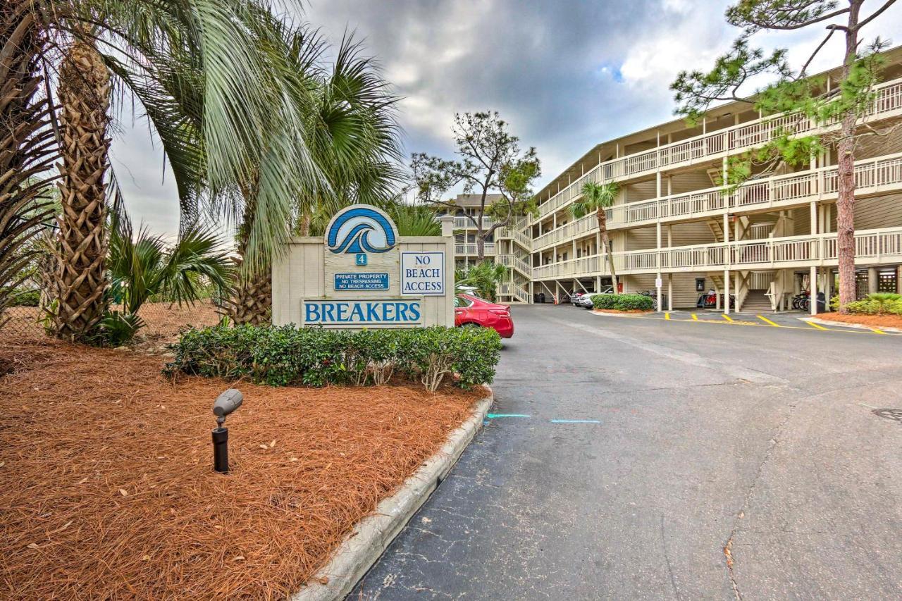 Breakers Oceanfront Getaway With Amazing View And Pool Villa Pulau Hilton Head Luaran gambar